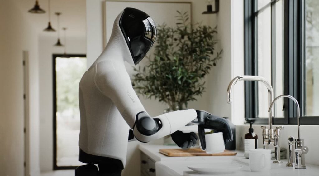 Figure 03 humanoidrobot från Figure AI – ny design med förbättrad sensorik och trådlös laddning