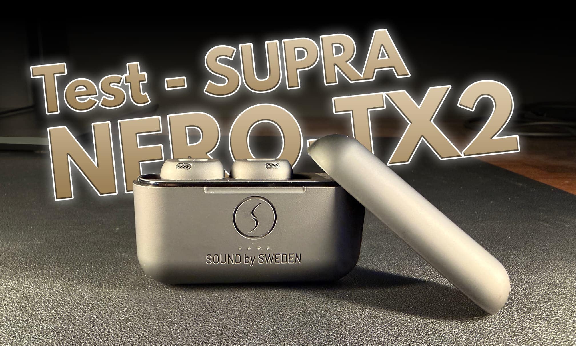 SUPRA NERO-TX2 true wireless-hörlurar i öppet laddetui