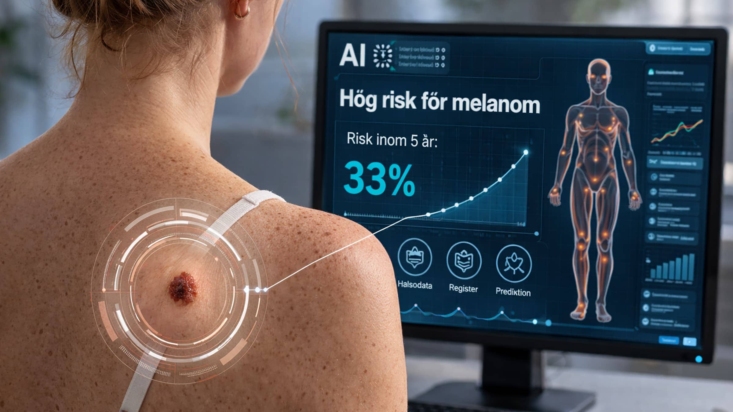 Svensk studie: AI hittar personer med förhöjd risk för hudcancer