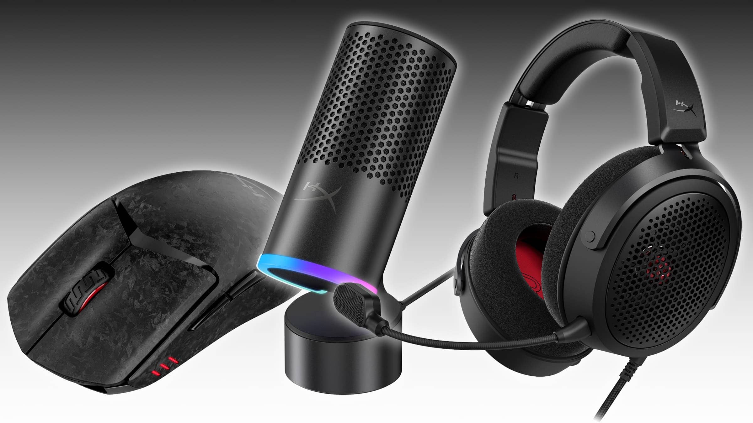 HyperX lanserar öppet gamingheadset och superlätt mus