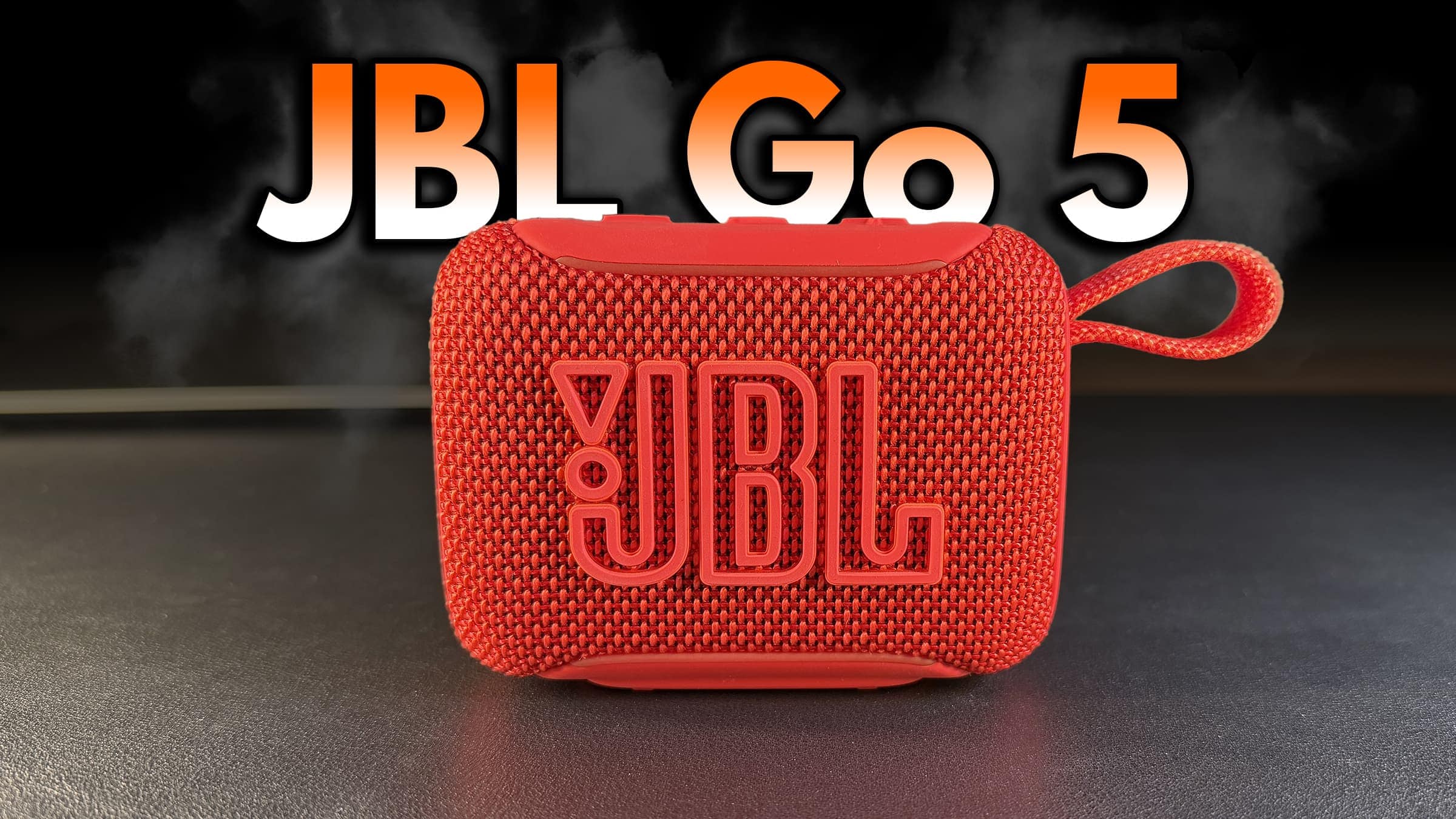 JBL Go 5 i rött under test hos Techsajten