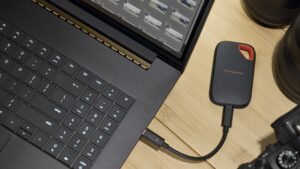 Sandisk Extreme Portable SSD är utvecklad för kreatörer och erbjuder överföringshastigheter på upp till 2 000 MB/s.